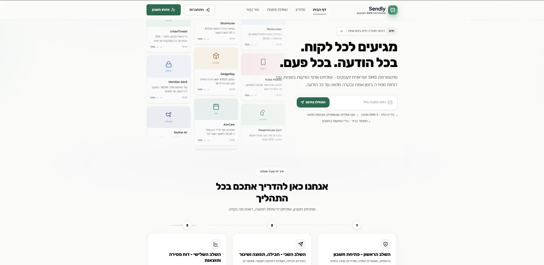 Sendly - Israeli SMS platform for businesses